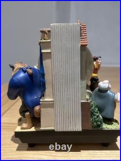 Disney Beauty & The Beast 2 Double Sided Wind-Up Musical Snow Globe Storybook