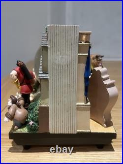 Disney Beauty & The Beast 2 Double Sided Wind-Up Musical Snow Globe Storybook