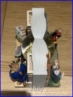 Disney Beauty & The Beast 2 Double Sided Wind-Up Musical Snow Globe Storybook