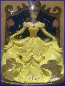 Disney Beauty & The Beast 2 Double Sided Wind-Up Musical Snow Globe Storybook