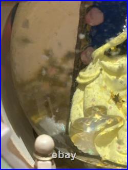 Disney Beauty & The Beast 2 Double Sided Wind-Up Musical Snow Globe Storybook