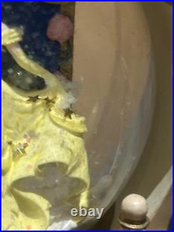 Disney Beauty & The Beast 2 Double Sided Wind-Up Musical Snow Globe Storybook