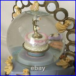 Disney Beauty & The Beast Belle BE OUR GUESS Musical Spin Figurine SnowGlobe