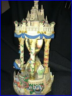 Disney Beauty & The Beast Enchanted Castle Hourglass Musical Snowglobe