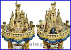 Disney Beauty & The Beast Enchanted Castle Hourglass Musical Snowglobe Read
