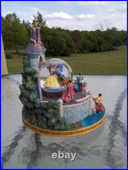 Disney Beauty & The Beast Multi-Princess Musical Dancing Castle Snow Globe