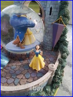 Disney Beauty & The Beast Multi-Princess Musical Dancing Castle Snow Globe