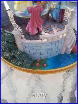 Disney Beauty & The Beast Multi-Princess Musical Dancing Castle Snow Globe