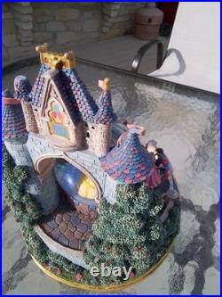 Disney Beauty & The Beast Multi-Princess Musical Dancing Castle Snow Globe