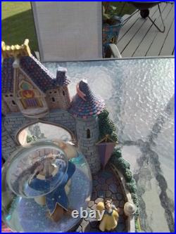 Disney Beauty & The Beast Multi-Princess Musical Dancing Castle Snow Globe