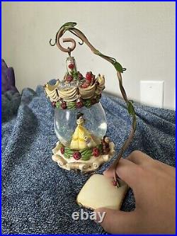 Disney Beauty & The Beast Princess Belle Hanging Snowglobe Globe Ornament Wdw