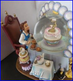 Disney Beauty & The Beast plates snow-globe rare and it is beautiful