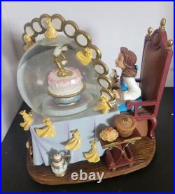 Disney Beauty & The Beast plates snow-globe rare and it is beautiful