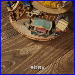Disney Beauty and The Beast Music Snow Globe Fireplace Working Disney Beauty and The Beast Music Snow Globe Fireplace Working