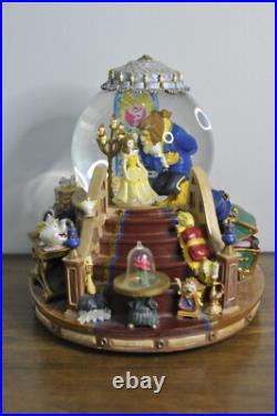 Disney Beauty and The Beast Music Snow Globe Fireplace Working Lights Mint withBox Disney Beauty and The Beast Music Snow Globe Fireplace Working Lights Mint withBox