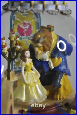 Disney Beauty and The Beast Music Snow Globe Fireplace Working Lights Mint withBox Disney Beauty and The Beast Music Snow Globe Fireplace Working Lights Mint withBox