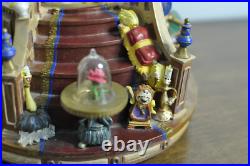 Disney Beauty and The Beast Music Snow Globe Fireplace Working Lights Mint withBox Disney Beauty and The Beast Music Snow Globe Fireplace Working Lights Mint withBox