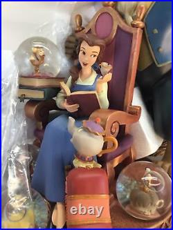 Disney Beauty and the Beast 10th Anniversary Snowglobe