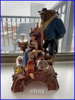 Disney Beauty and the Beast 10th Year Anniversary Snowglobe