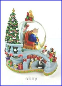 Disney Beauty and the Beast Enchanted Christmas Snow Globe