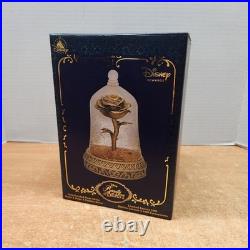 Disney Beauty and the Beast Enchanted Gold Rose Snow Globe New in Box