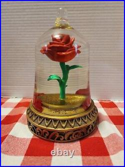 Disney Beauty and the Beast Enchanted Rose Snowglobe In Box