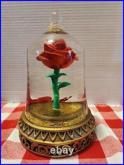 Disney Beauty and the Beast Enchanted Rose Snowglobe In Box