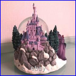 Disney Beauty and the Beast Figure Snow Globe with Music Box Rare