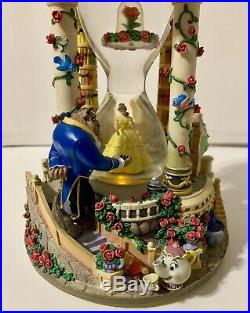 Disney Beauty and the Beast Hour Glass Snow Globe