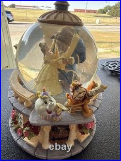 Disney Beauty and the Beast Large Musical Snow Globe Music Box