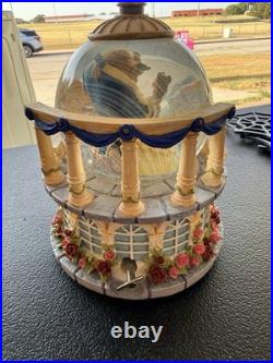 Disney Beauty and the Beast Large Musical Snow Globe Music Box Disney Beauty and the Beast Large Musical Snow Globe Music Box