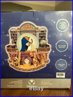 Disney Beauty and the Beast Library Musical Snow Globe, 1991, NEW in box, MINT