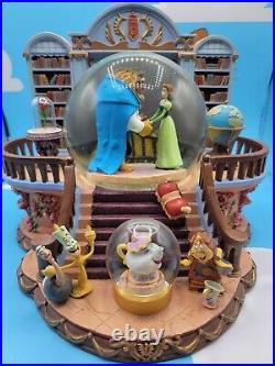 Disney Beauty and the Beast Library Snow Globe with swirling glitter