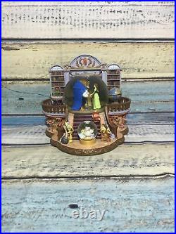 Disney Beauty and the Beast Musical Snow Globe-Belle and the Beast dancing 1991