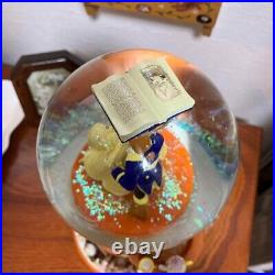 Disney Beauty and the Beast Snow Globe Dome Music Box Maurice height 11.82 Inch
