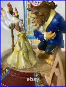Disney Beauty and the Beast Snow Globe Music Box Belle Alan Menken