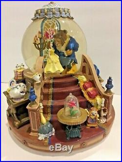Disney Beauty and the Beast musical snowglobe Enchanted Love
