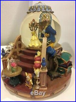 Disney Beauty and the Beast musical snowglobe Enchanted Love