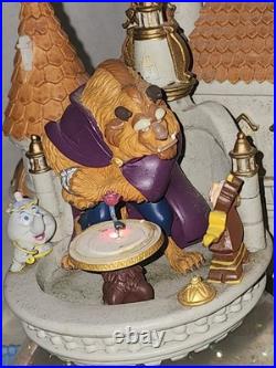 Disney Beauty & the Beast Village Musical Snow Globe READ