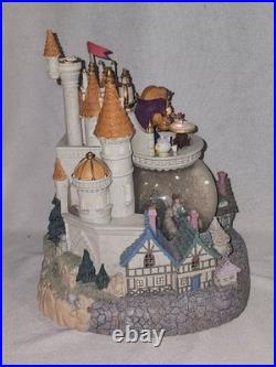 Disney Beauty & the Beast Village Musical Snow Globe READ