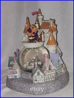 Disney Beauty & the Beast Village Musical Snow Globe READ