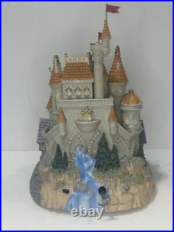 Disney Beauty & the Beast Village Musical Snowglobe in Box Lights Up READ