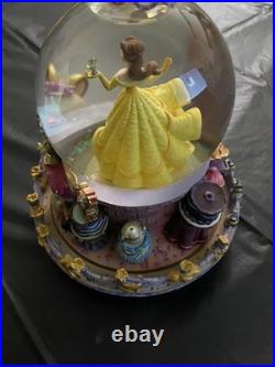 Disney Beauty the Beast Wind-Up Snow Globe