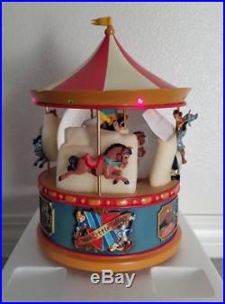 Disney Brave Little Tailor Carousel Musical Light-up Snowglobe Water Snow Globe
