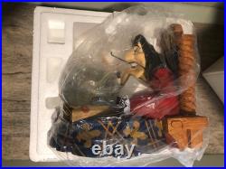 Disney Captain Hook Tinker Bell Snow Globe Light up & Music Box Moonlight Sonata