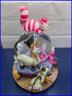 Disney Cat Characters Snow Globe, Cheshire Cat & Aristocats Figures Music Box