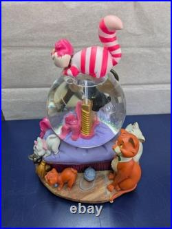Disney Cat Characters Snow Globe, Cheshire Cat & Aristocats Figures Music Box
