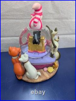 Disney Cat Characters Snow Globe, Cheshire Cat & Aristocats Figures Music Box