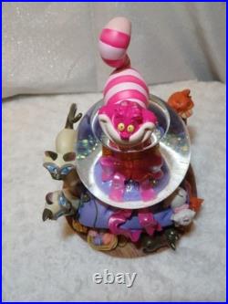 Disney Cats Cheshire Cat Snow Globe Plays Can You Feel the Love Tonight
