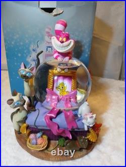 Disney Cats Cheshire Cat Snow Globe Plays Can You Feel the Love Tonight Disney Cats Cheshire Cat Snow Globe Plays Can You Feel the Love Tonight